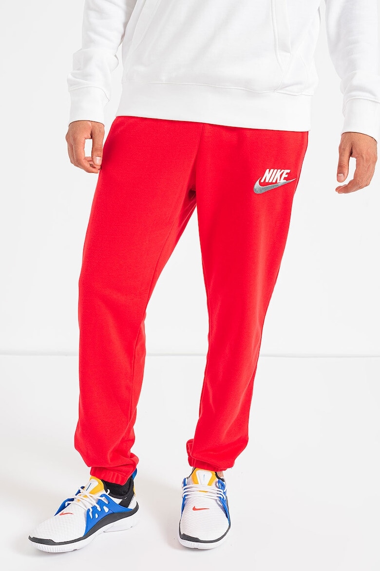 Nike Pantaloni sport din amestec de bumbac cu broderie logo - Pled.ro