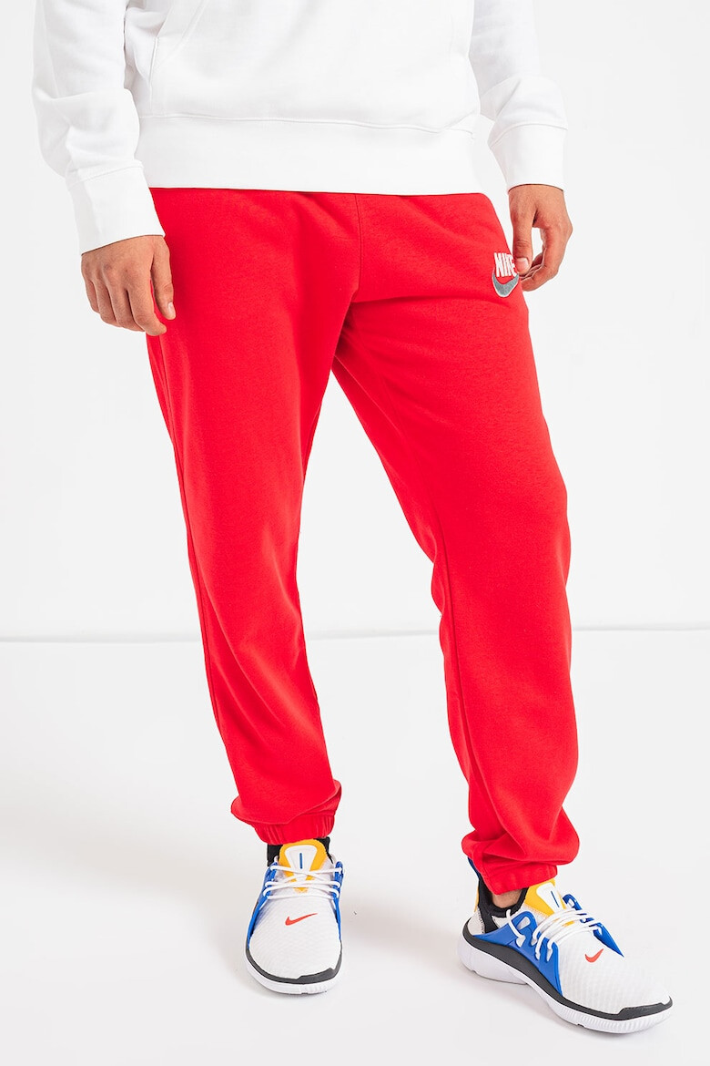 Nike Pantaloni sport din amestec de bumbac cu broderie logo - Pled.ro