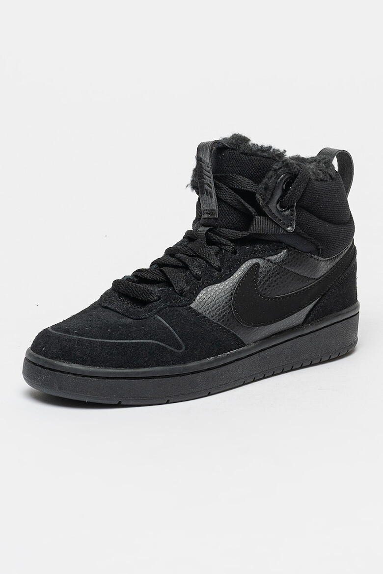 Nike Pantofi sport mid-high cu garnituri de piele intoarsa Court Borough - Pled.ro