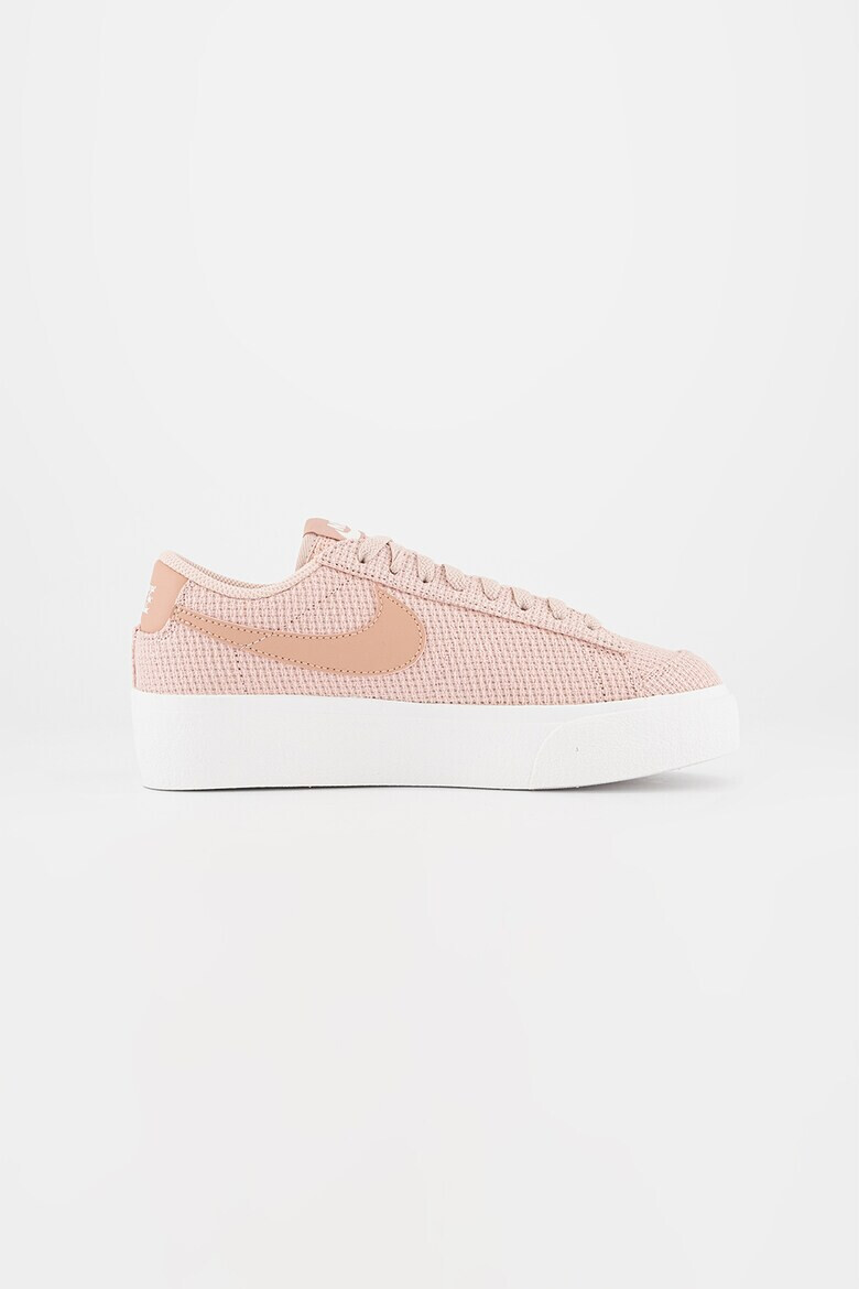 Nike Pantofi sport texturati de piele cu garnituri de piele Blazer Low Platform - Pled.ro