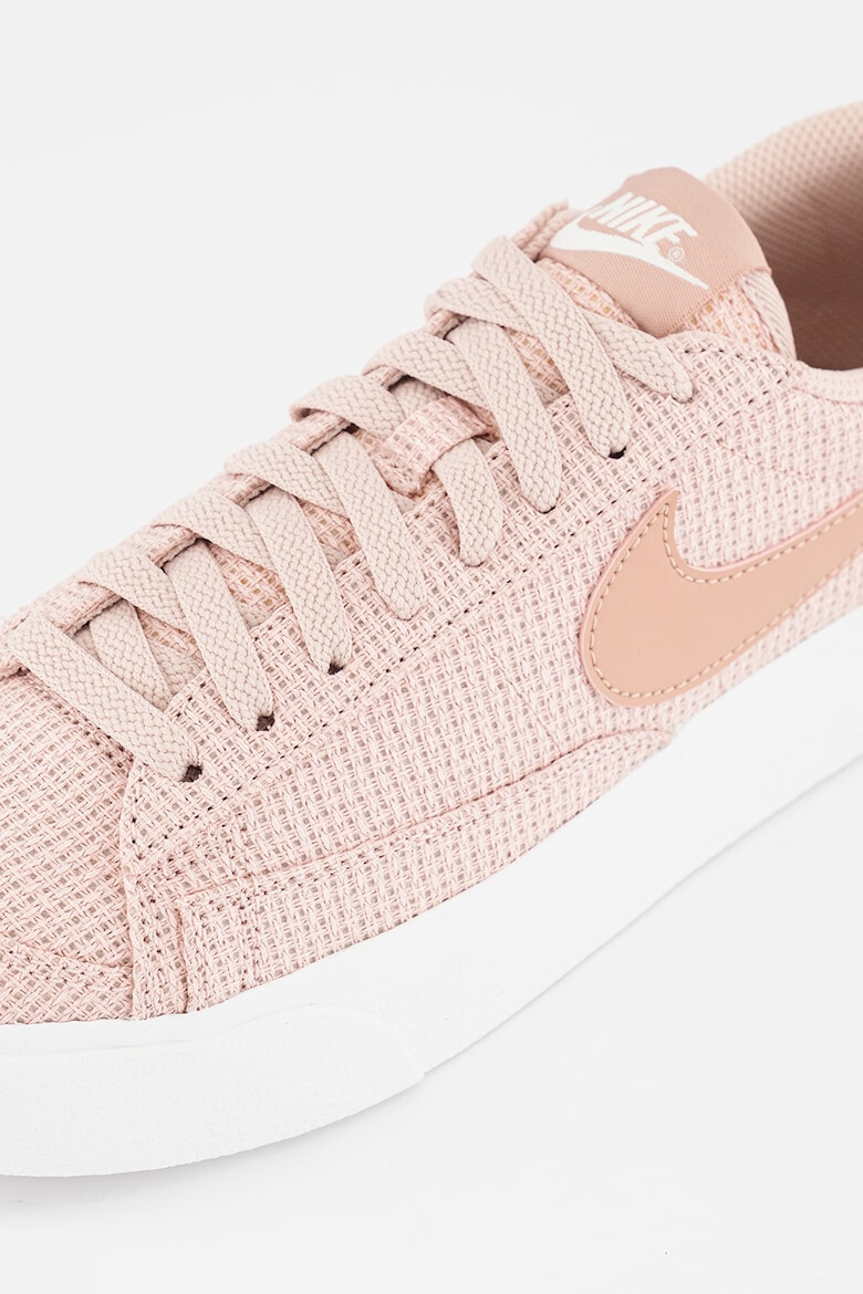 Nike Pantofi sport texturati de piele cu garnituri de piele Blazer Low Platform - Pled.ro