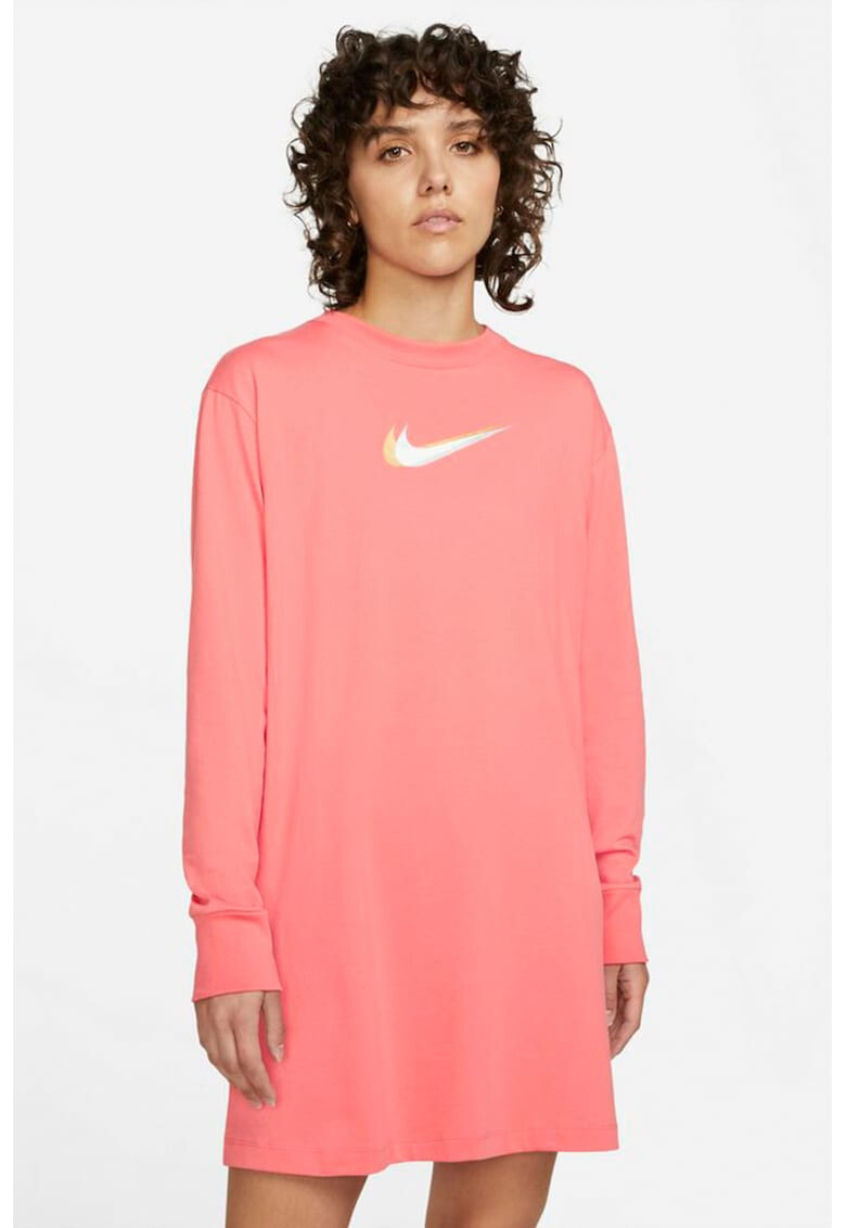 Nike Rochie sport cu maneci cazute si imprimeu logo Sportswear - Pled.ro