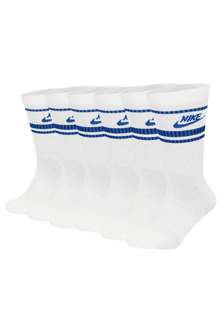 Nike Set de sosete lungi unisex cu imprimeu logo Everyday Essential - 6 perechi - Pled.ro