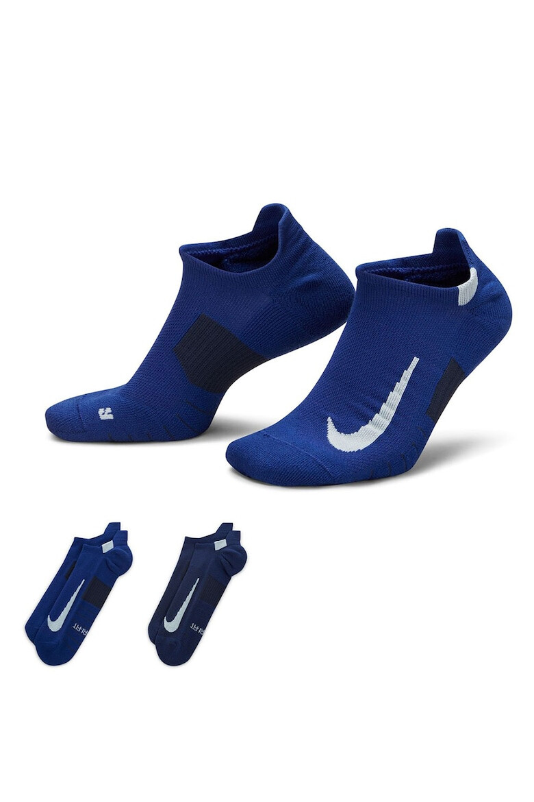 Nike Set de sosete unisex pana la glezna pentru alergare Multiplier -2 perechi - Pled.ro