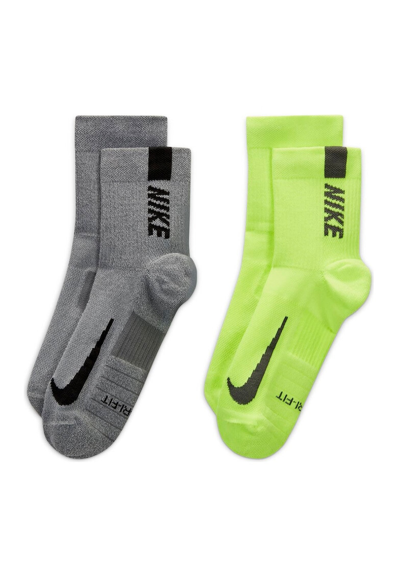 Nike Set de sosete unisex pentru alergare Multiplier - 2 perechi - Pled.ro