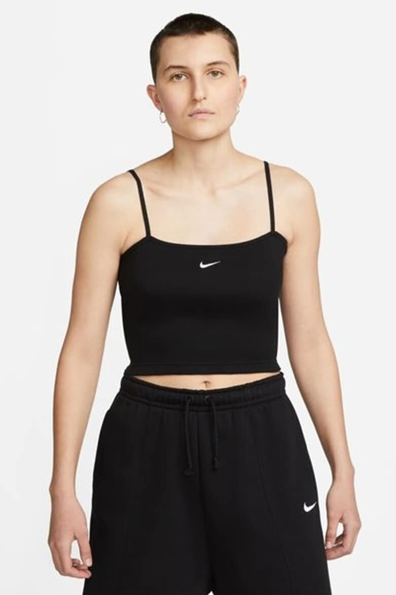 Nike Top crop cu decolteu patrat Essentials - Pled.ro