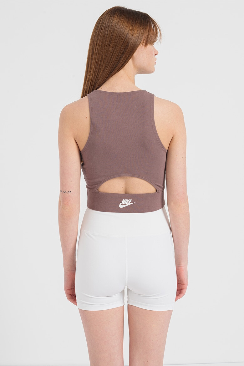 Nike Top crop cu decupaj pe partea din spate - Pled.ro