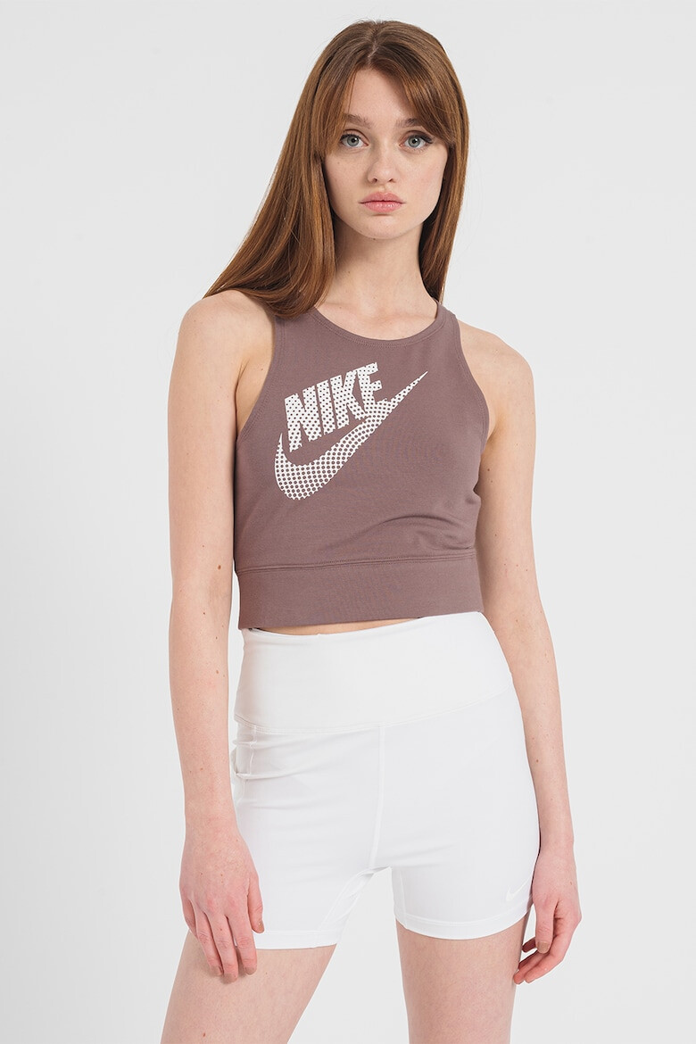 Nike Top crop cu decupaj pe partea din spate - Pled.ro