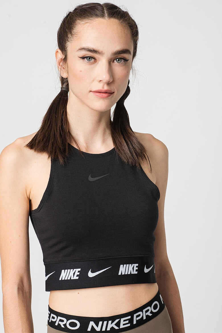 Nike Top crop cu logo Sportswear - Pled.ro