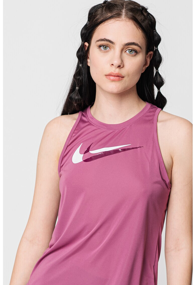 Nike Top cu tehnologie Dri-FIT pentru alergare Swoosh - Pled.ro