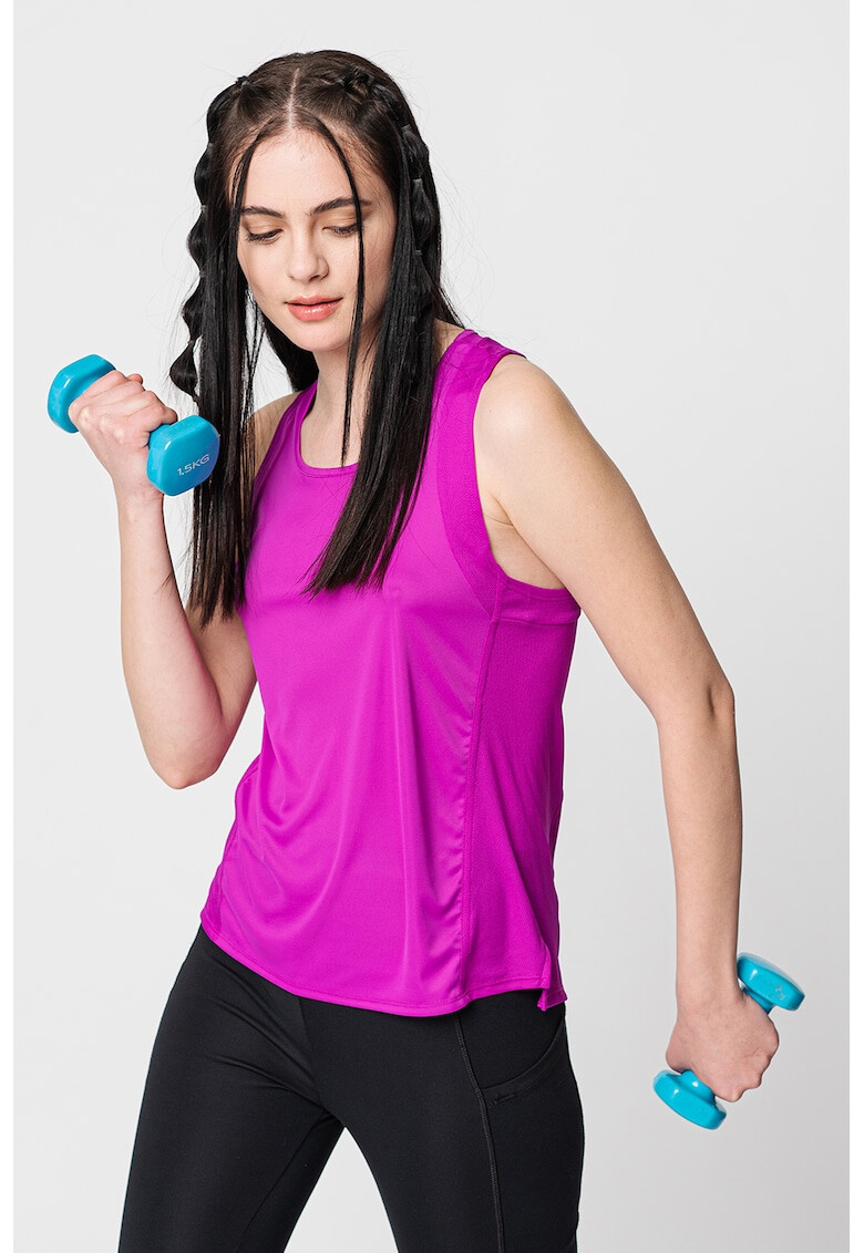 Nike Top cu spate decupat si tehnologie Dri-Fit pentru alergare Race - Pled.ro