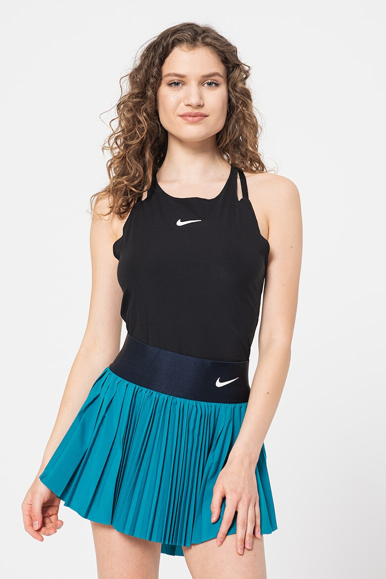 Nike Top cu tehnologie Dri-Fit si spate decupat pentru tenis Advantage - Pled.ro