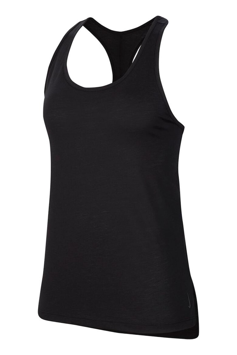 Nike Top cu tehnologie Dri-Fit si spate decupat pentru yoga Layer - Pled.ro