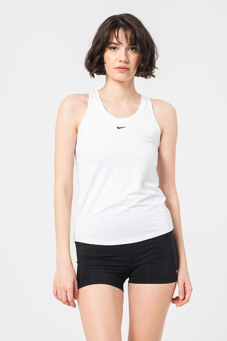 Nike Top slim fit cu detaliu logo si tehnologie Dri-Fit pentru fitness One - Pled.ro