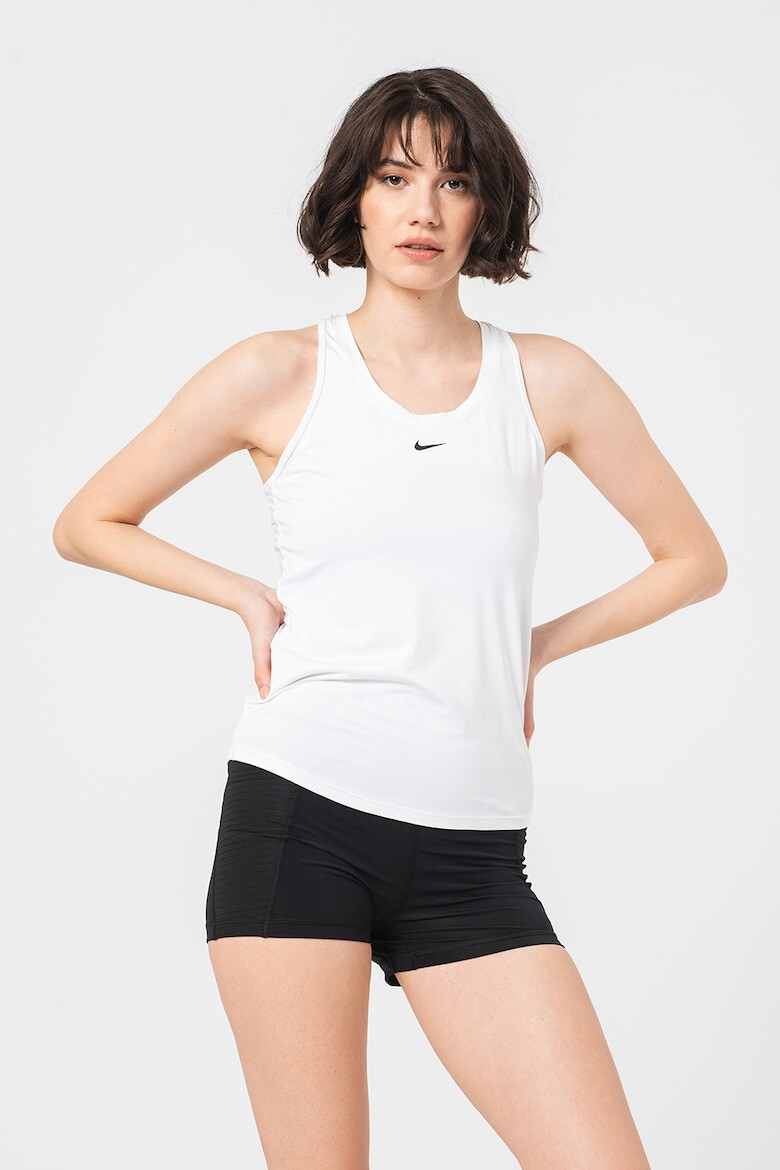 Nike Top slim fit cu detaliu logo si tehnologie Dri-Fit pentru fitness One - Pled.ro