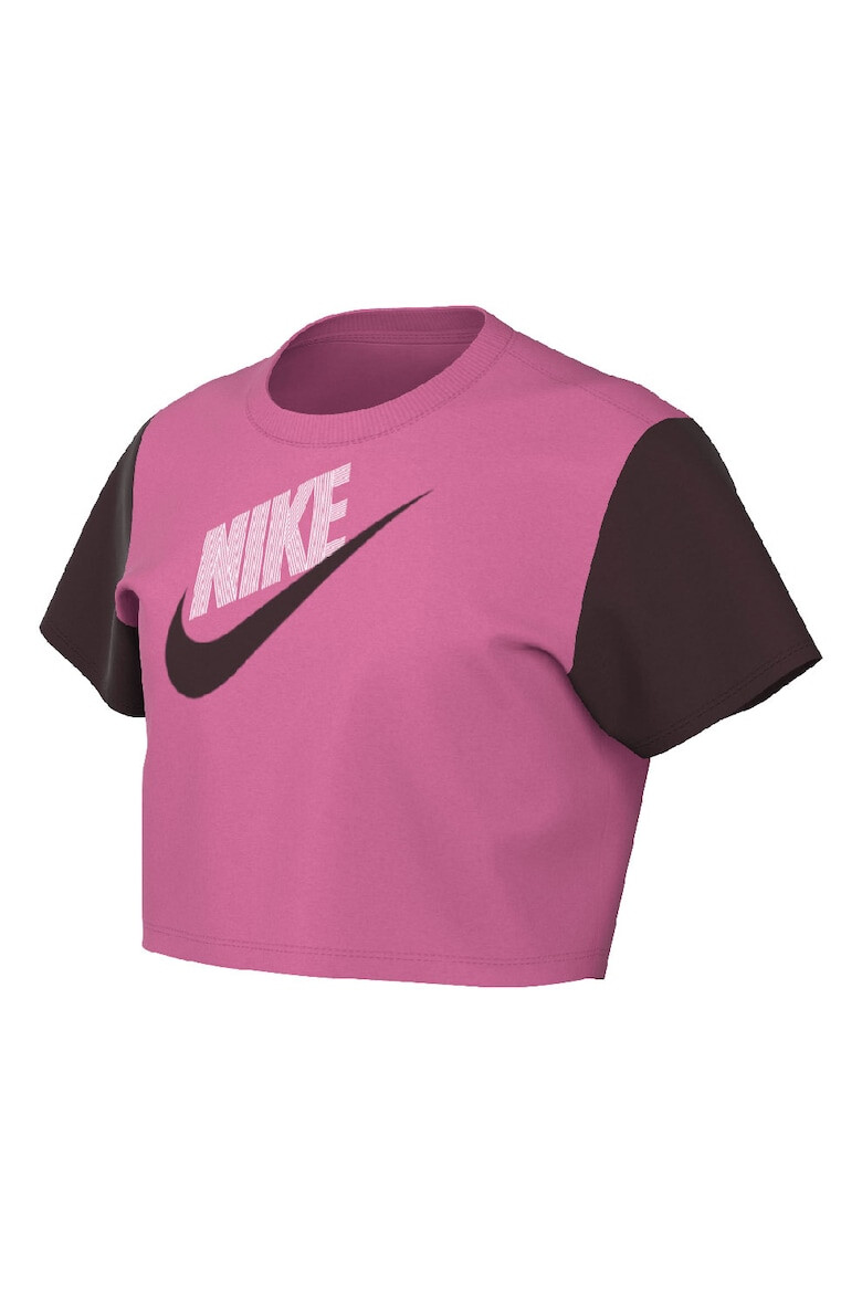 Nike Tricou crop cu imprimeu logo Essential - Pled.ro