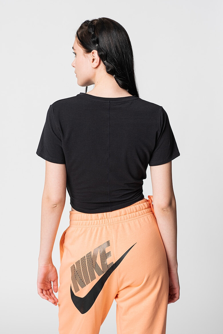 Nike Tricou crop cu model rasucit pentru antrenament One Luxe - Pled.ro