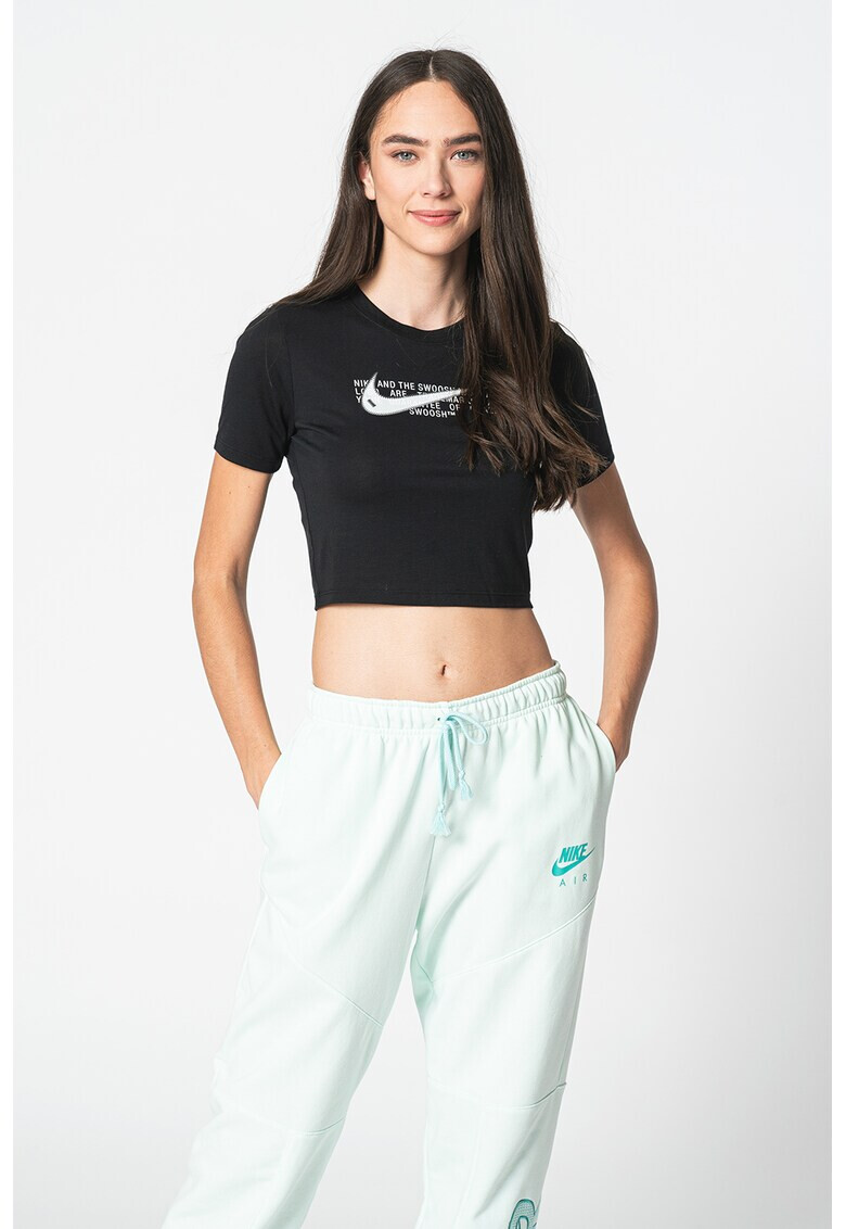 Nike Tricou crop slim fit din amestec de modal - Pled.ro