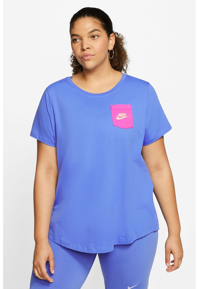 Nike Tricou cu buzunar pe piept Plus Size Icon Clash - Pled.ro