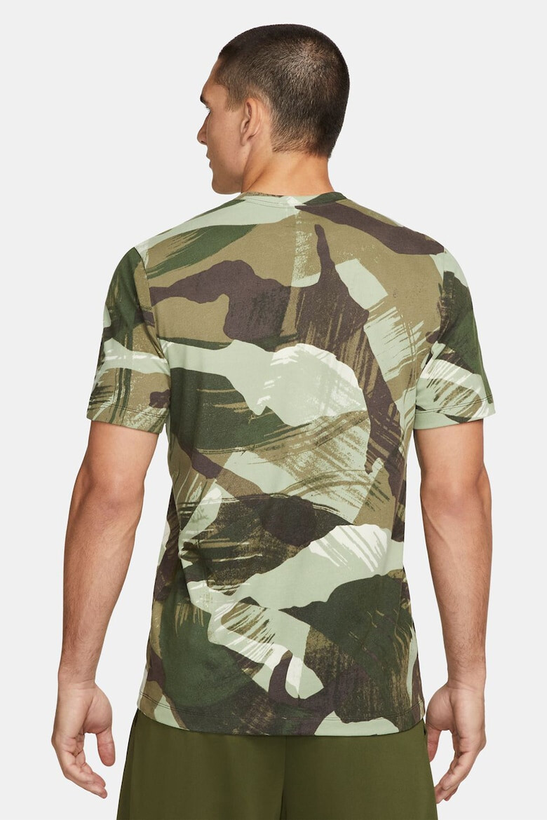 Nike Tricou cu decolteu la baza gatului pentru fitness Tee Camo - Pled.ro