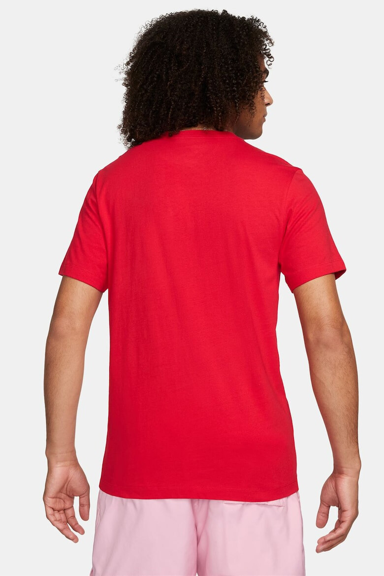 Nike Tricou cu decolteu la baza gatului si imprimeu frontal - Pled.ro