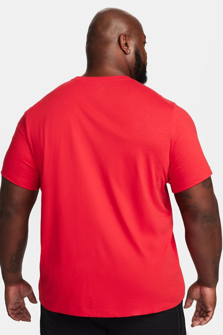 Nike Tricou cu decolteu la baza gatului si imprimeu frontal - Pled.ro