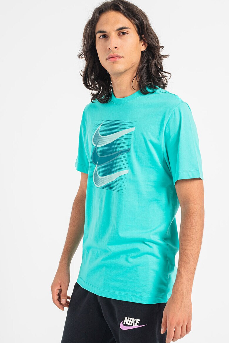 Nike Tricou cu decolteu la baza gatului si imprimeu logo - Pled.ro