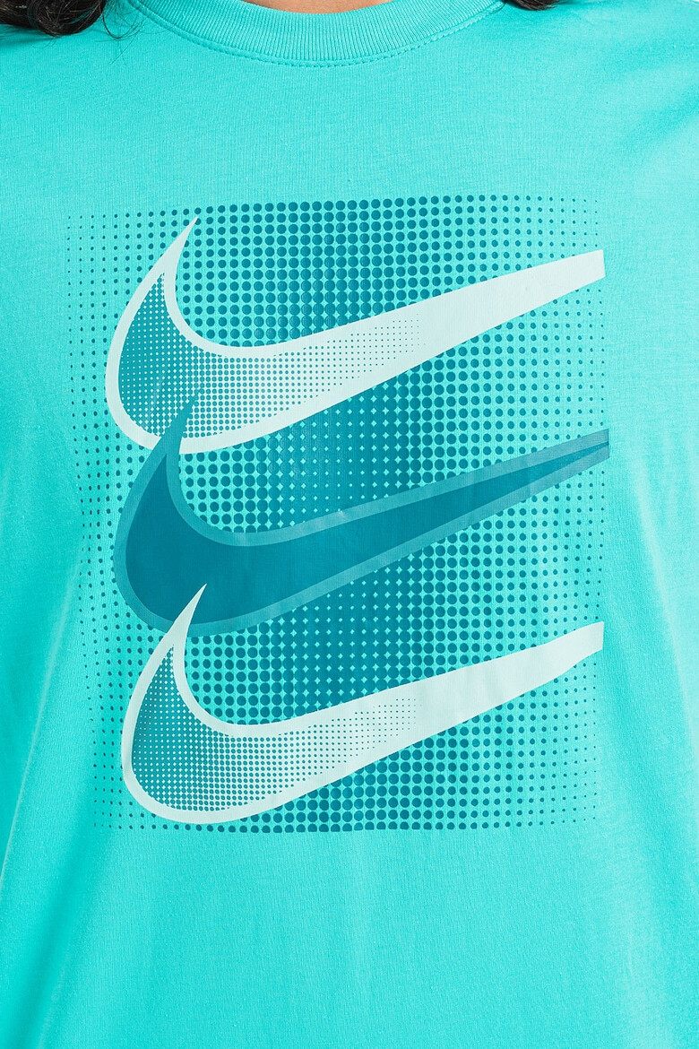 Nike Tricou cu decolteu la baza gatului si imprimeu logo - Pled.ro