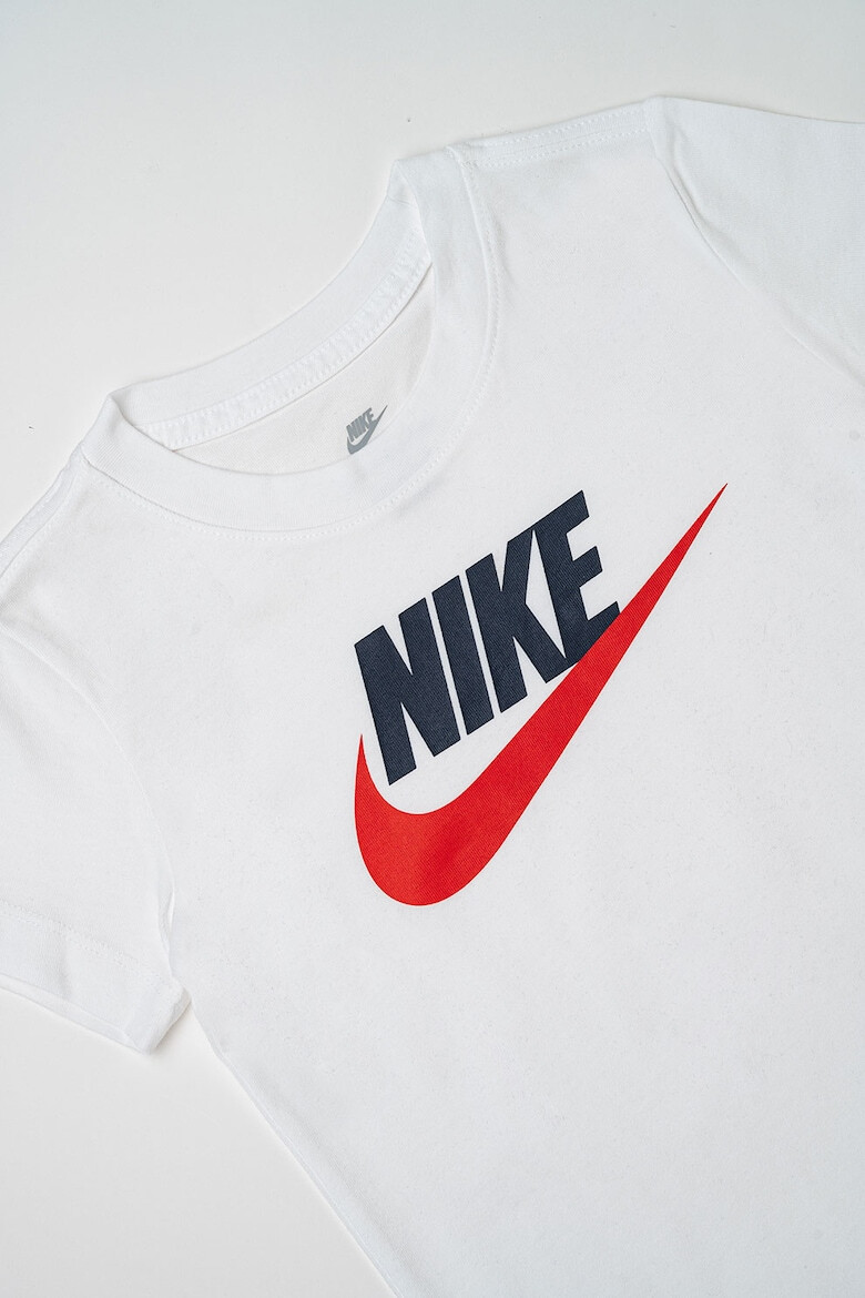 Nike Tricou cu decolteu la baza gatului si imprimeu logo - Pled.ro