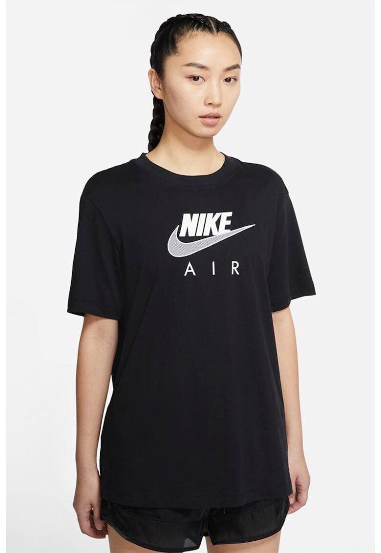 Nike Tricou cu decolteu la baza gatului si imprimeu logo Air - Pled.ro