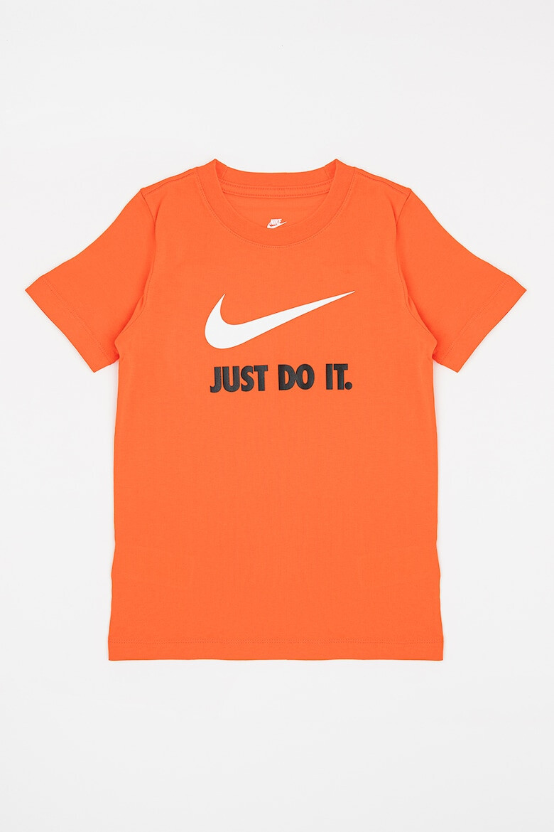 Nike Tricou cu decolteu la baza gatului si imprimeu Swoosh - Pled.ro