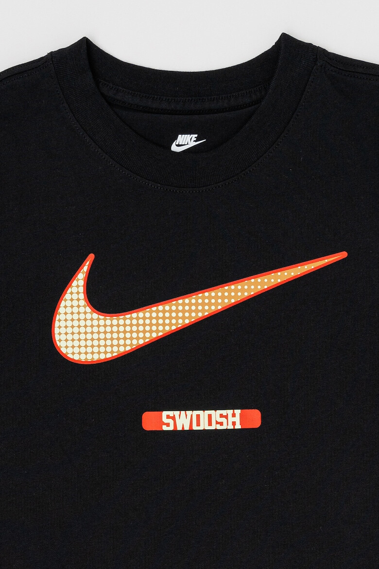 Nike Tricou cu decolteu la baza gatului si logo - Pled.ro