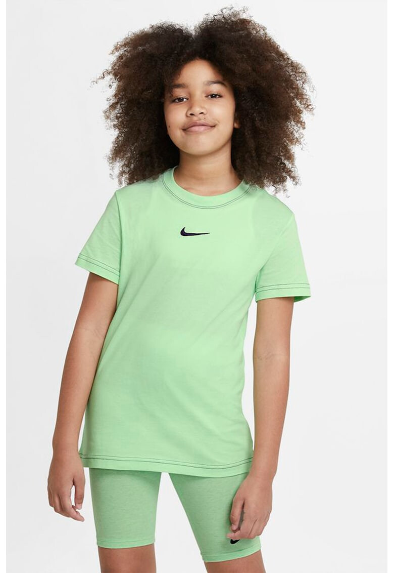 Nike Tricou cu decolteu la baza gatului si logo brodat Essential - Pled.ro