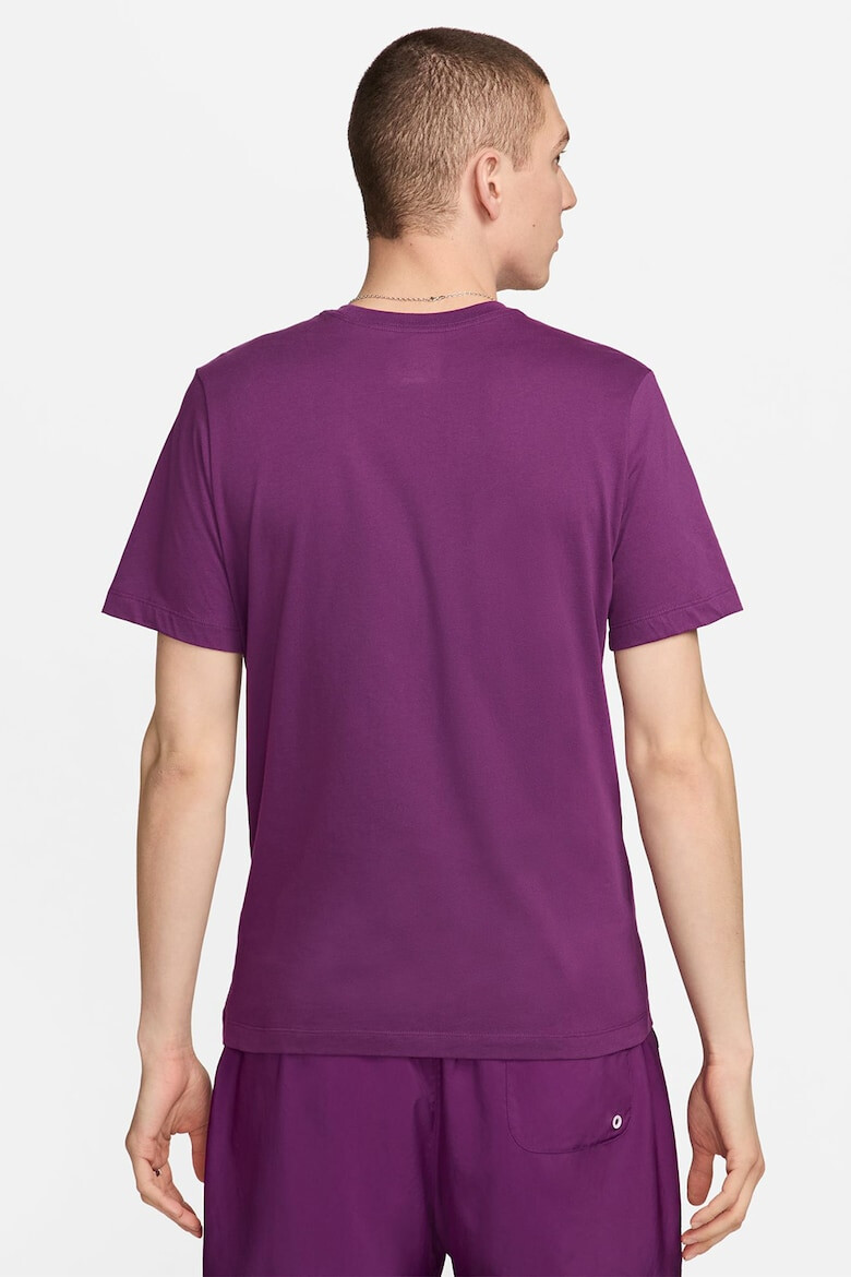 Nike Tricou cu imprimeu logo si decolteu la baza gatului Futura - Pled.ro