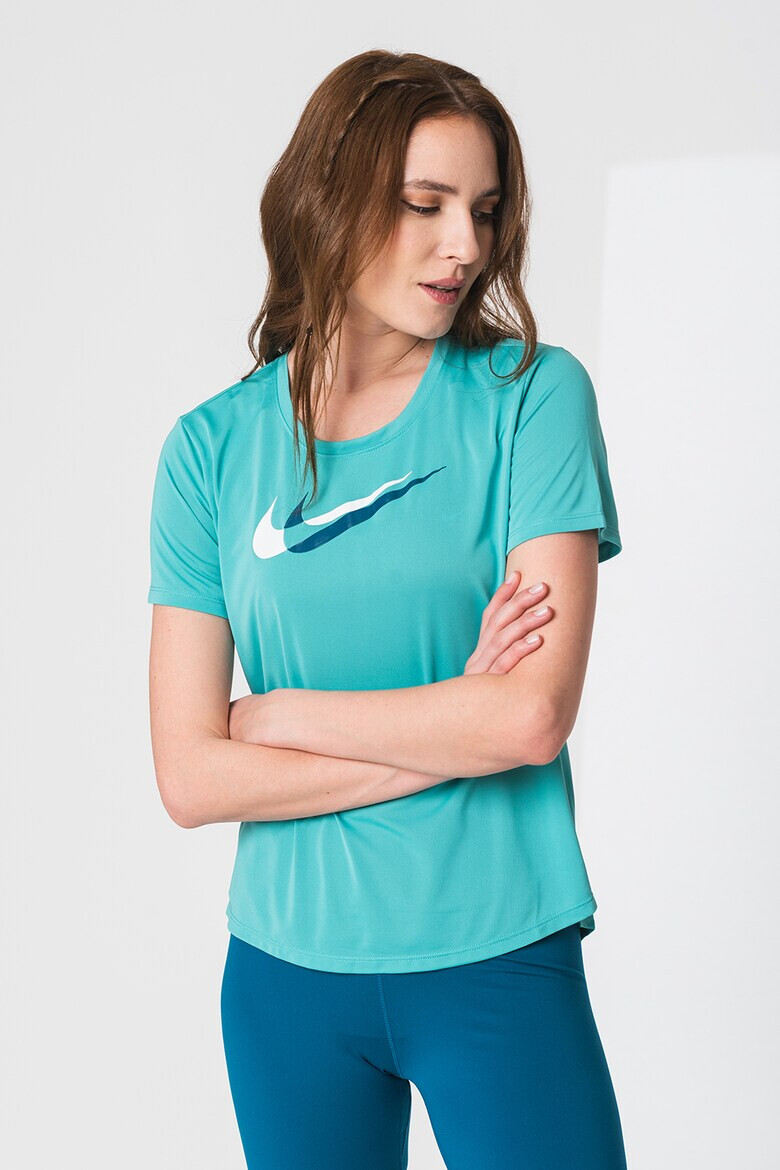 Nike Tricou cu imprimeu logo si tehnologie Dri-Fit pentru alergare Swoosh - Pled.ro