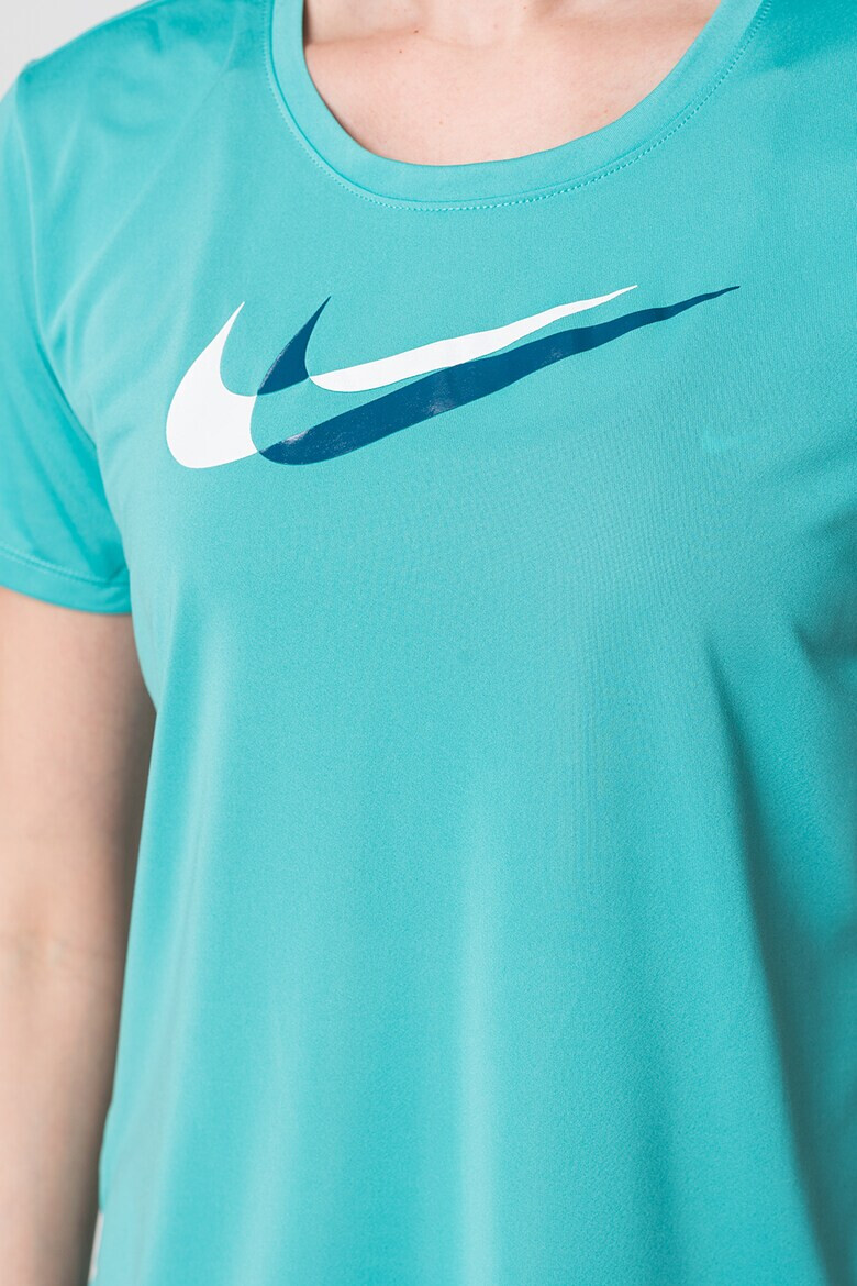 Nike Tricou cu imprimeu logo si tehnologie Dri-Fit pentru alergare Swoosh - Pled.ro