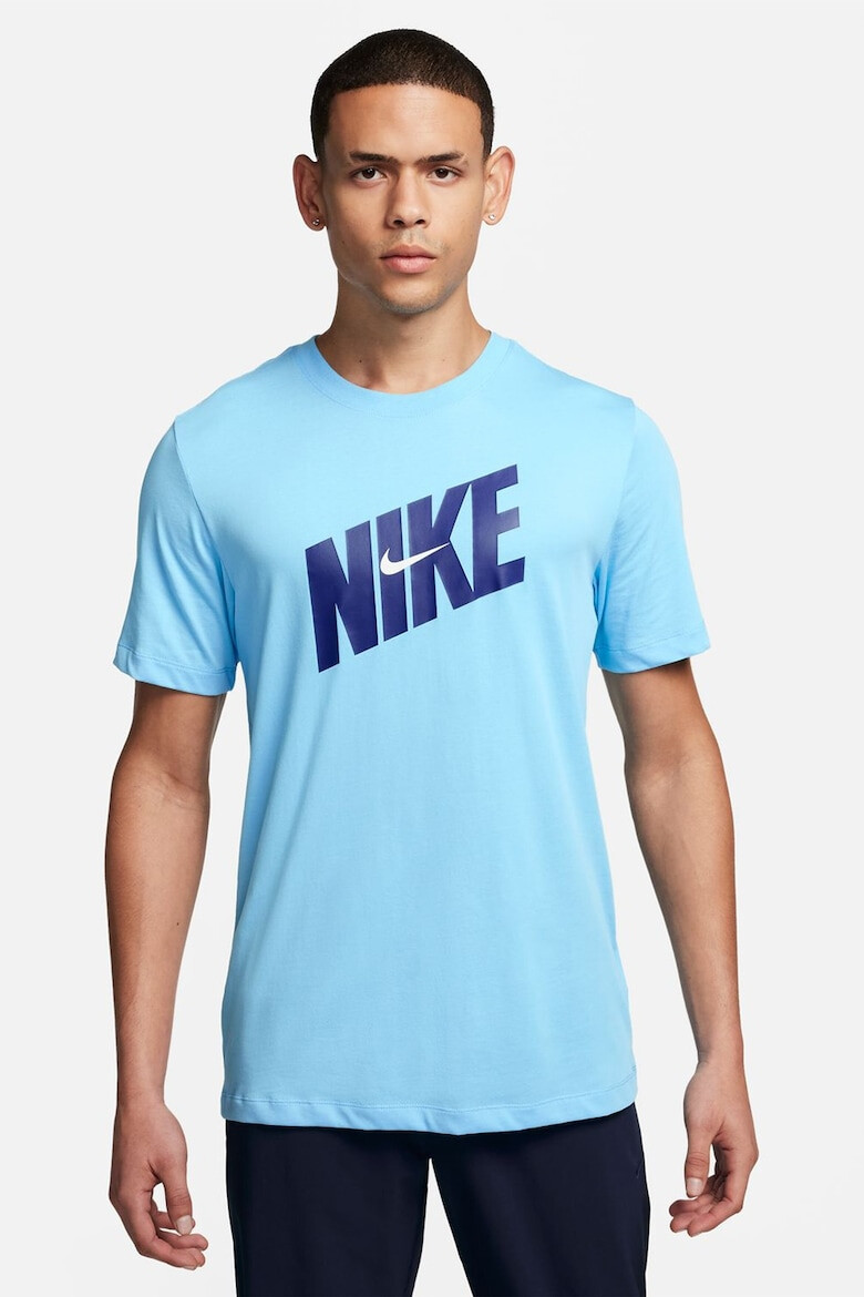 Nike Tricou cu imprimeu logo si tehnologie Dri-FIT pentru antrenament - Pled.ro