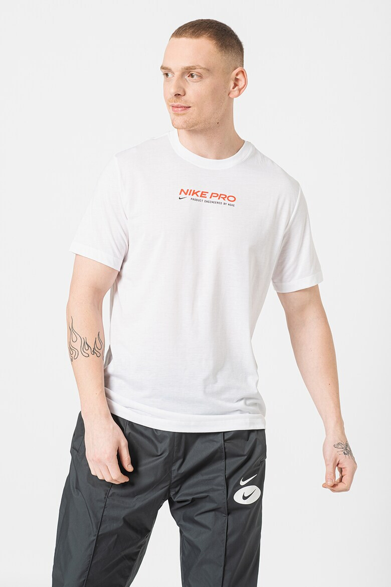 Nike Tricou cu imprimeu logo si tehnologie Dri Fit pentru fitness - Pled.ro