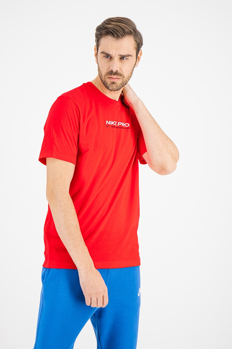 Nike Tricou cu imprimeu logo si tehnologie Dri Fit pentru fitness - Pled.ro