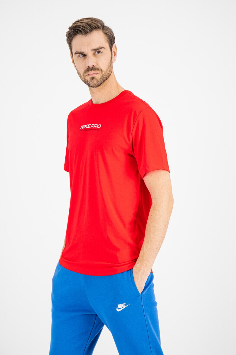 Nike Tricou cu imprimeu logo si tehnologie Dri Fit pentru fitness - Pled.ro