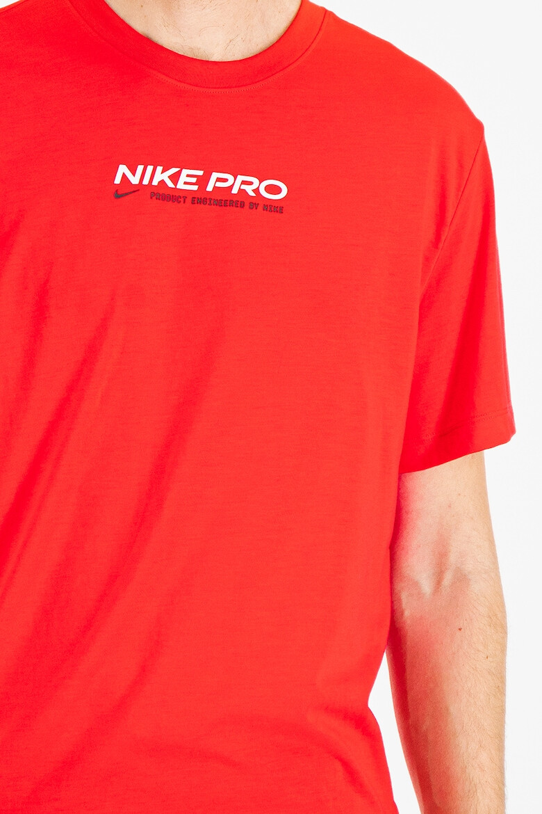 Nike Tricou cu imprimeu logo si tehnologie Dri Fit pentru fitness - Pled.ro