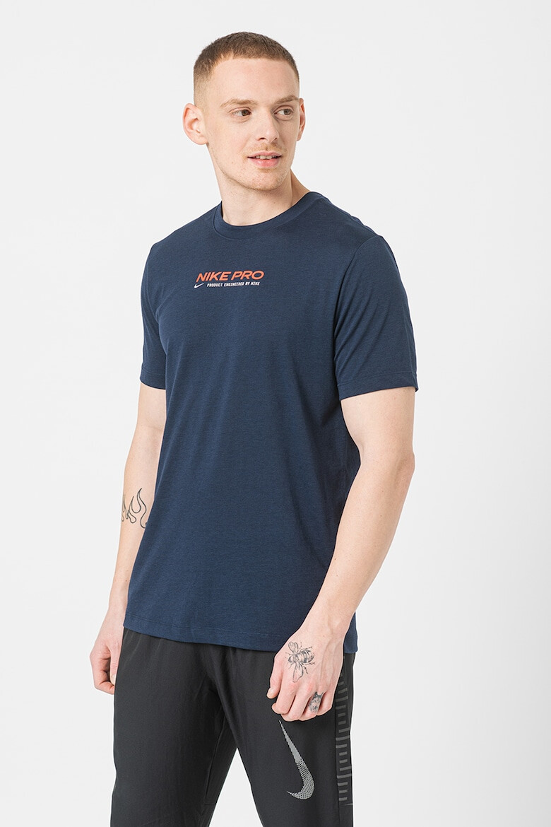 Nike Tricou cu imprimeu logo si tehnologie Dri Fit pentru fitness - Pled.ro