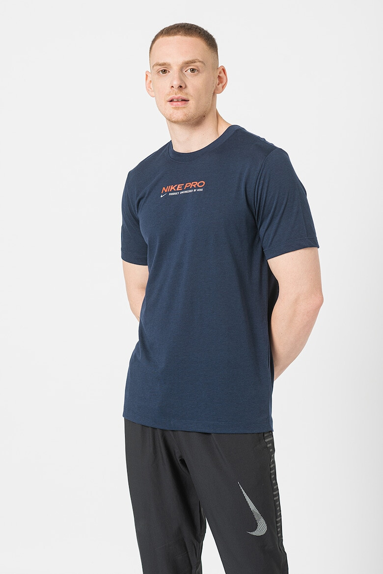 Nike Tricou cu imprimeu logo si tehnologie Dri Fit pentru fitness - Pled.ro