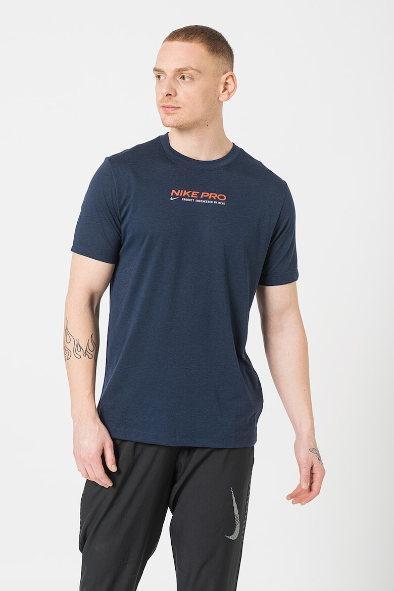 Nike Tricou cu imprimeu logo si tehnologie Dri Fit pentru fitness - Pled.ro