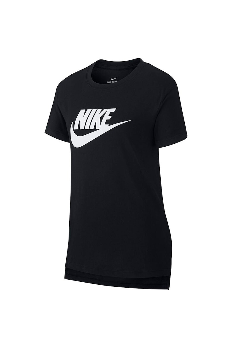 Nike Tricou cu imprimeu logo si terminatie asimetrica Sportswear Futura - Pled.ro