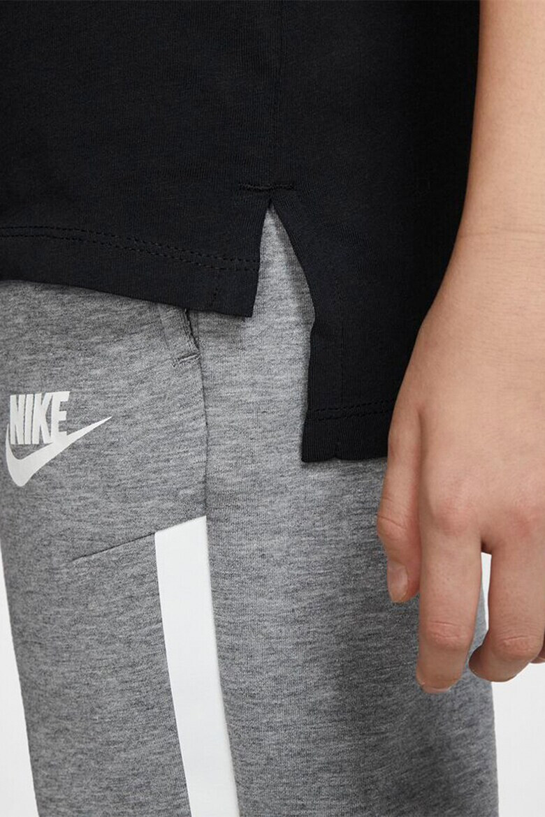 Nike Tricou cu imprimeu logo si terminatie asimetrica Sportswear Futura - Pled.ro