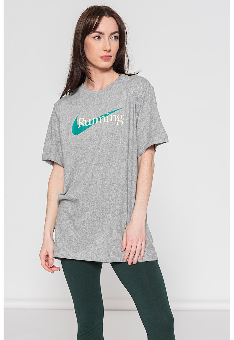 Nike Tricou cu imprimeu si tehnologie Dri-FIT pentru alergare - Pled.ro