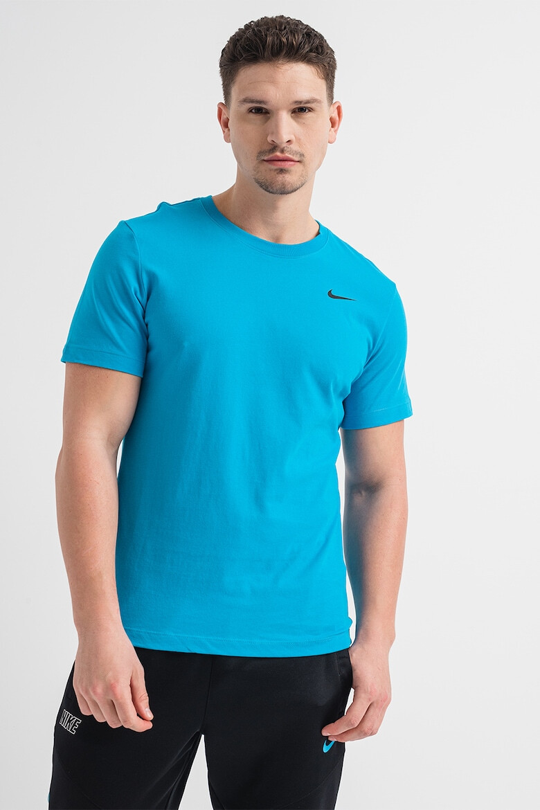 Nike Tricou cu tehnologie Dri-FIT si decolteu la baza gatului pentru fitness - Pled.ro