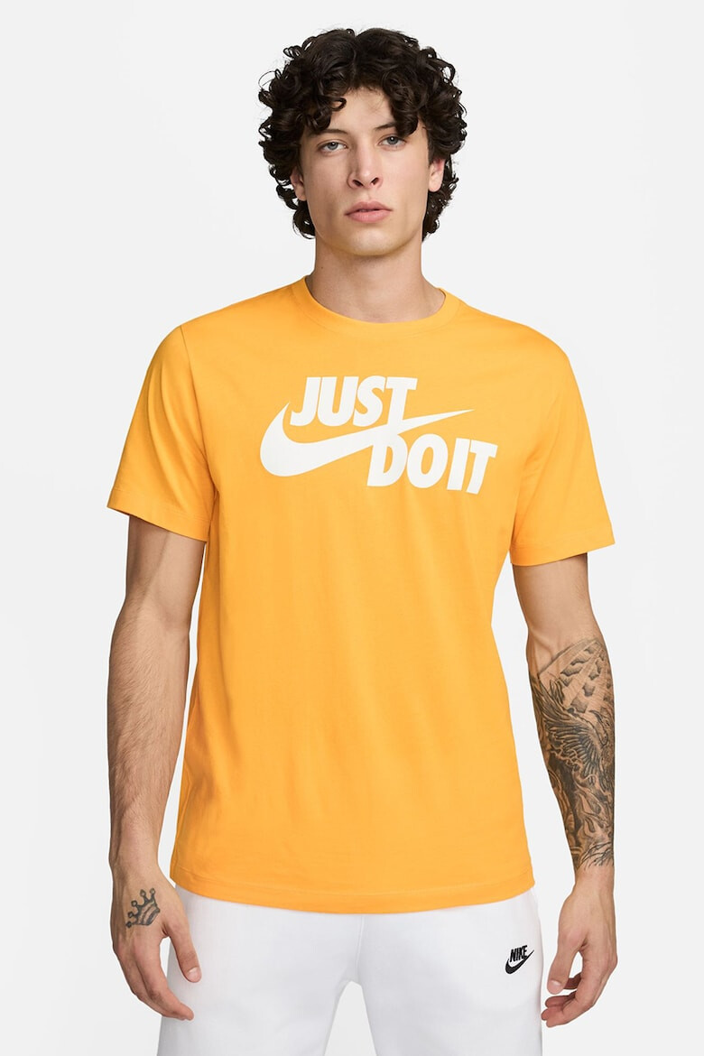 Nike Tricou de bumbac cu logo Swoosh - Pled.ro