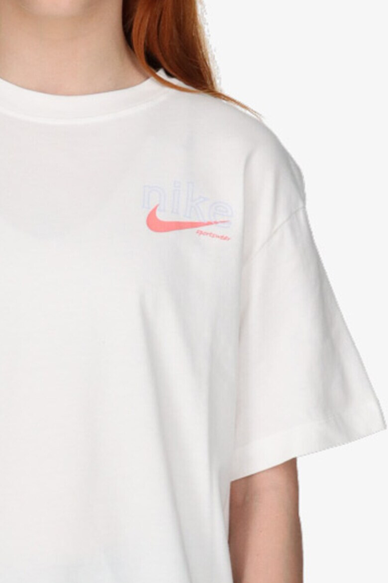 Nike Tricou din bumbac cu decolteu la baza gatului - Pled.ro